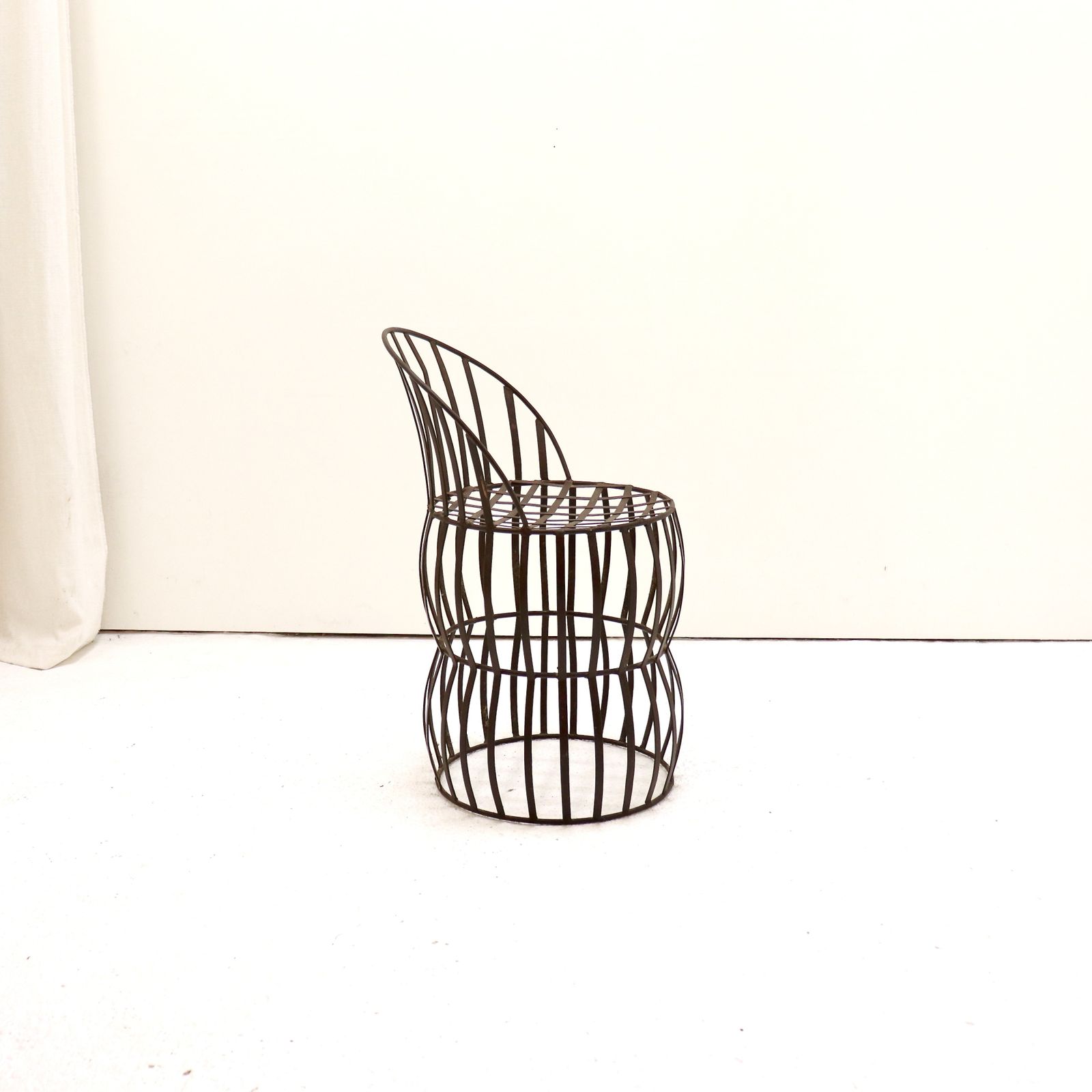 Early 20th Century French Iron Strap Chair photo Furniture