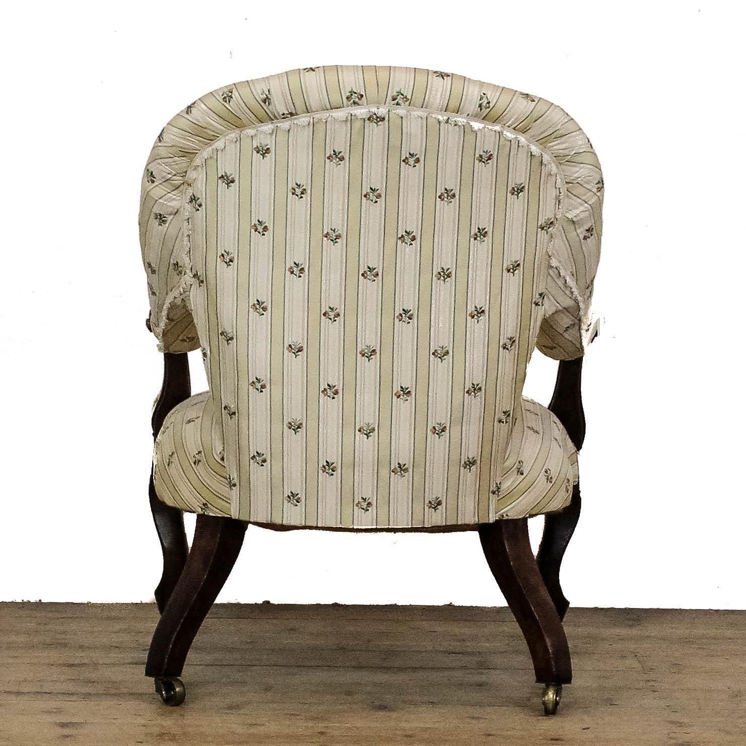 Antique Victorian Upholstered Armchair | Antique Armchair | Antique Seating | Victorian Antiques | Victorian Armchair photo 595.0