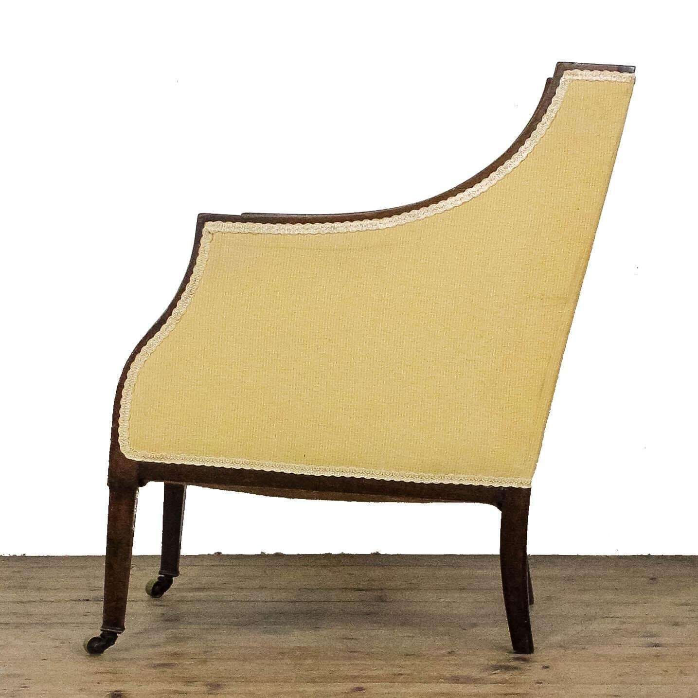 Antique Edwardian Upholstered Armchair | Antique Armchair | Antique Seating | Edwardian Antiques | Edwardian Armchair photo for sale