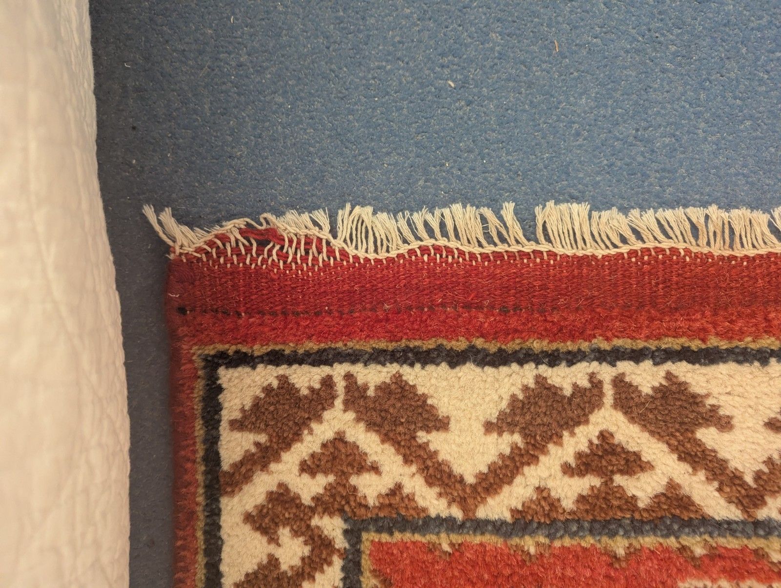 Antique Indian Rug Hand Made Oriental Wool Vintage Small 62 X 106cm Ex Cond photo 131.0