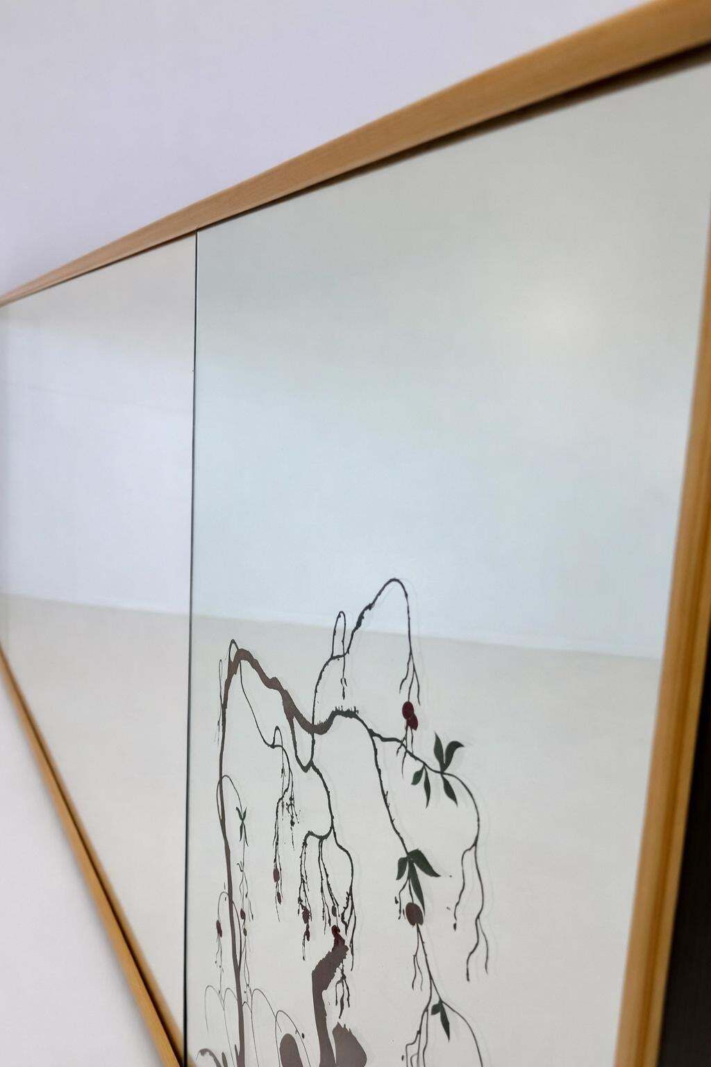 Art Deco Mirror Attributed To Osvaldo Borsani, Italy 1940s photo vinterior