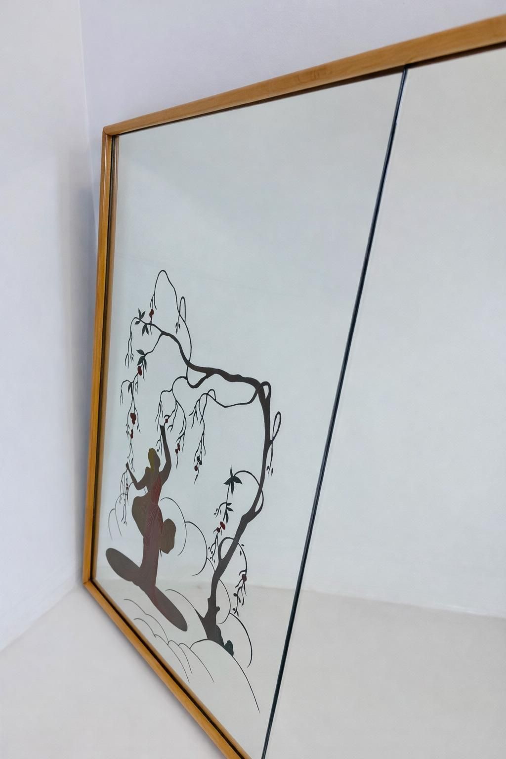 Art Deco Mirror Attributed To Osvaldo Borsani, Italy 1940s photo buy