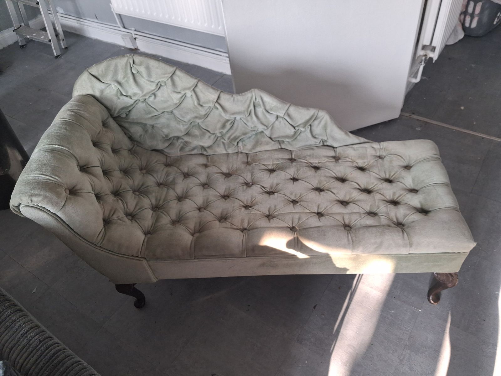 Vintage Chaise Lounge Sofa Chair photo Furniture