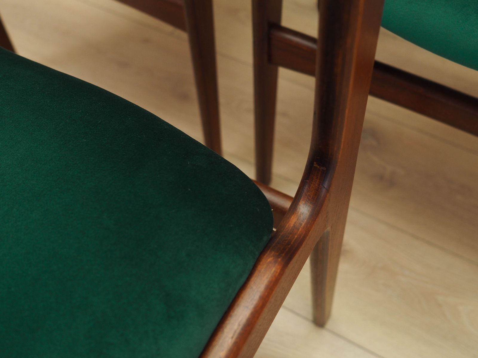 Set Of Six Teak Chairs, Danish Design, 1970s, Production: Denmark photo vintage