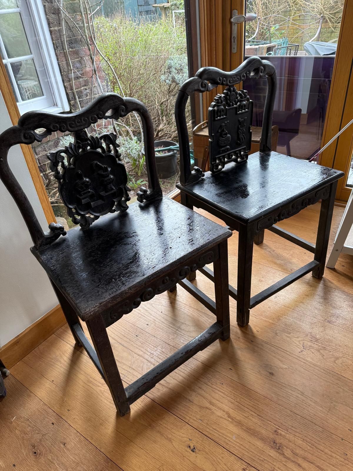 Chinese Rosewood Chairs photo vintage