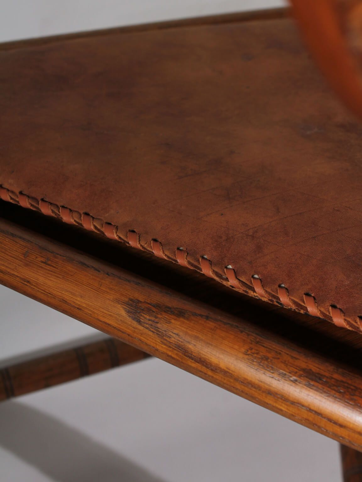 Swedish Carved Oak Monk Chair, 1930s photo buy
