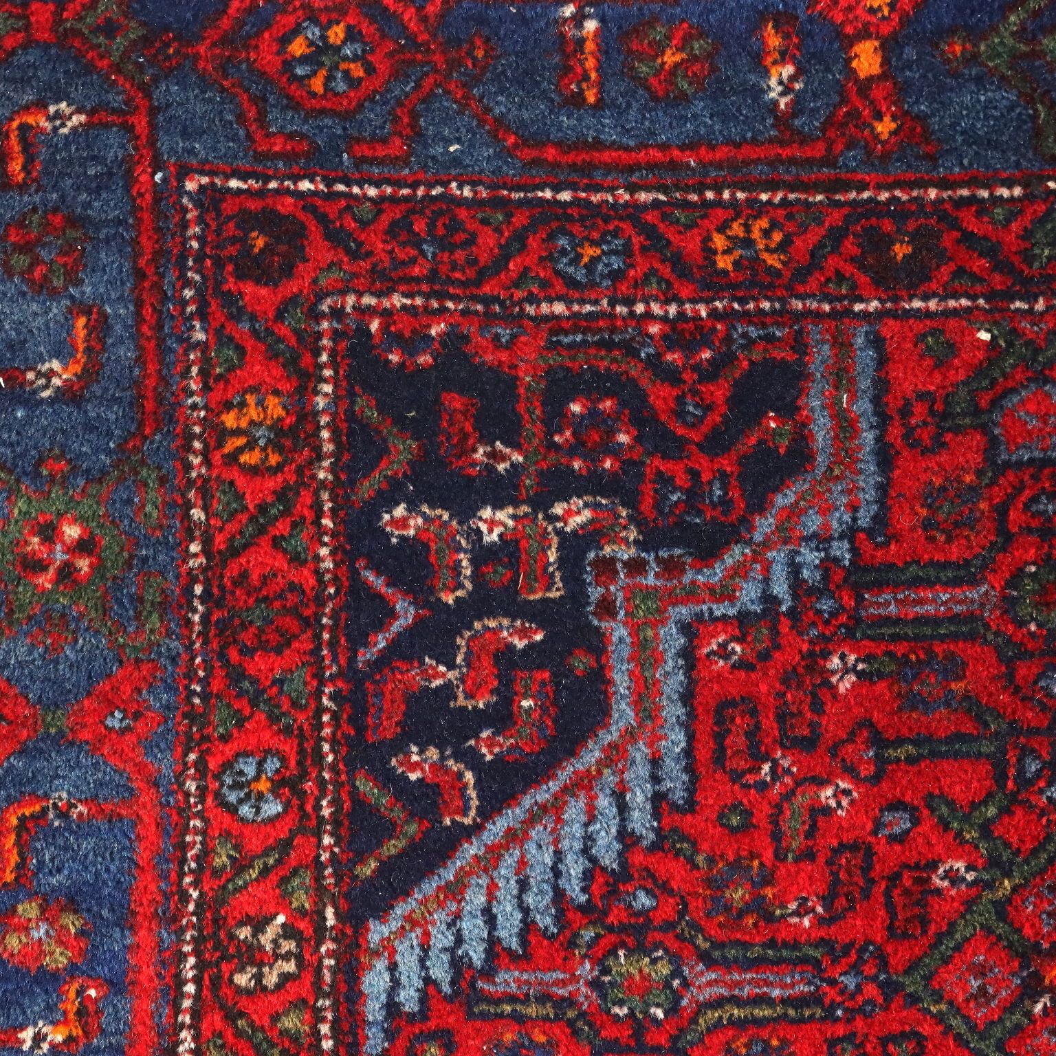 Antique Asian Carpet Cotton Wool Heavy Knot 83 X 49 In photo Textiles