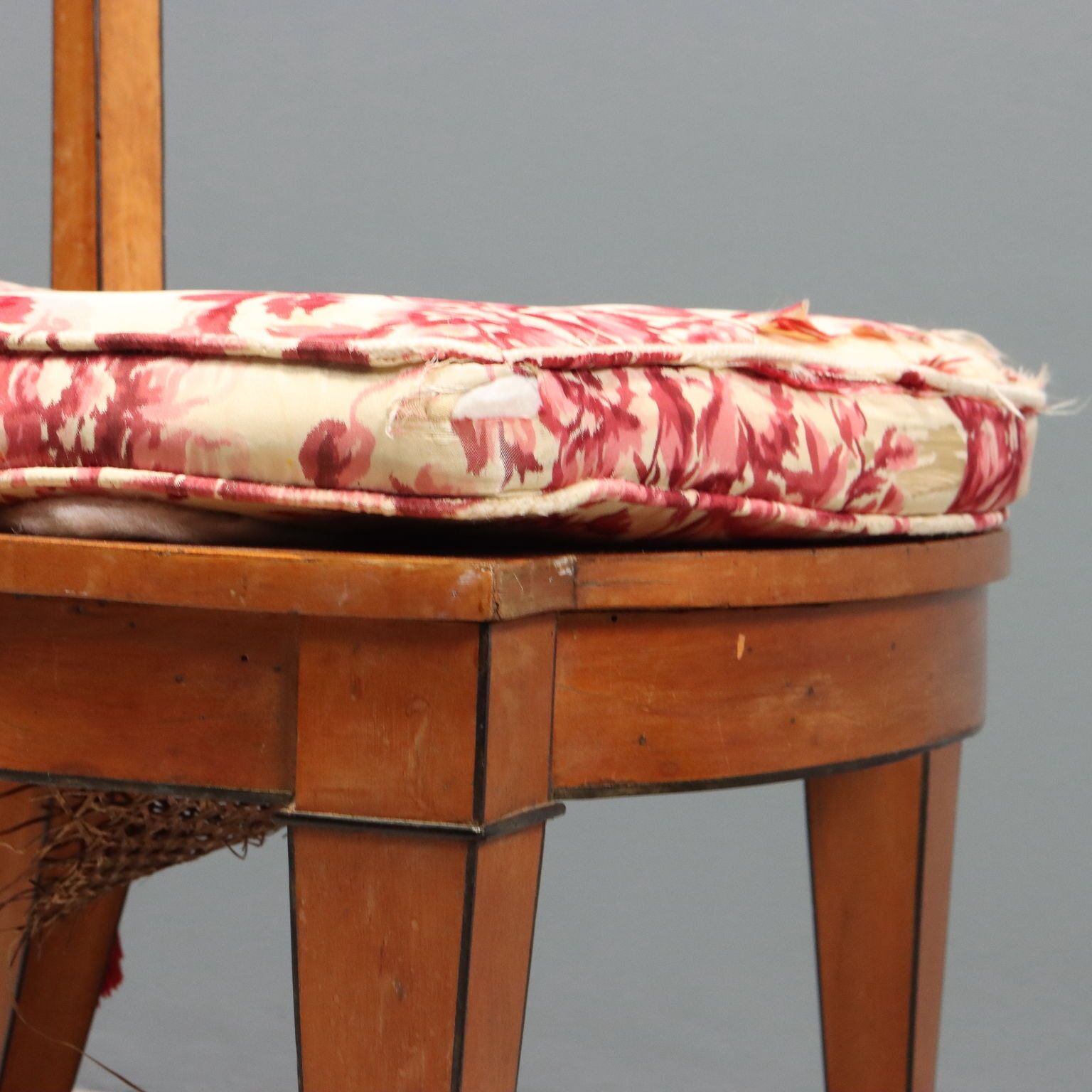 Chairs Regency Style Mahogany Fabric XX Century photo vinterior