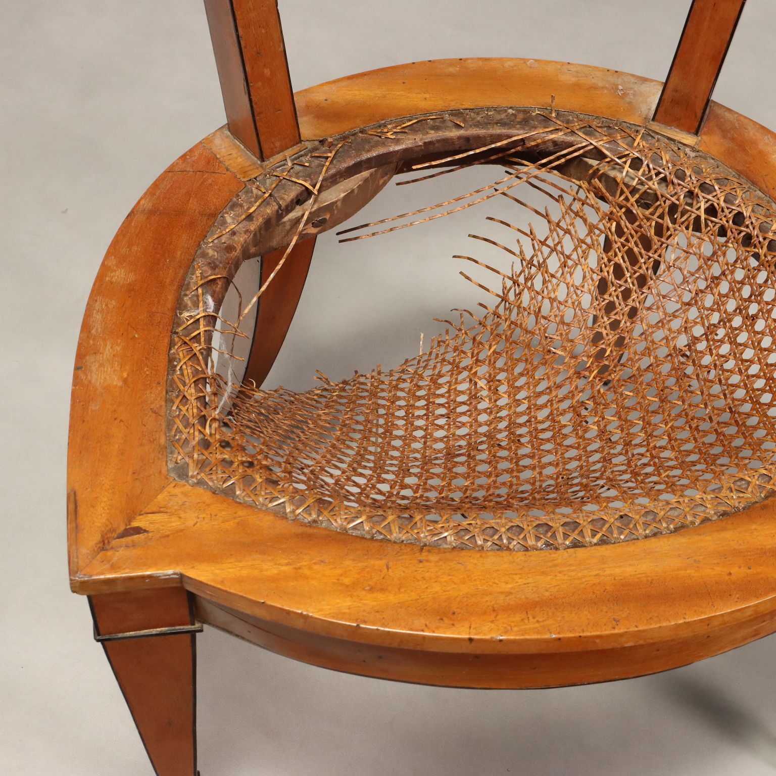 photo for sale Chairs Regency Style Mahogany Fabric XX Century