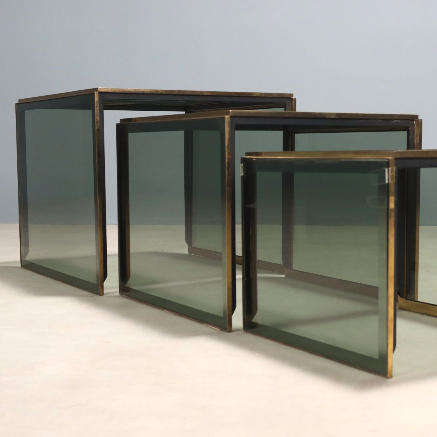Vintage Coffee Tables Mahogany Glass Design Italy 1960s 1970s photo Furniture