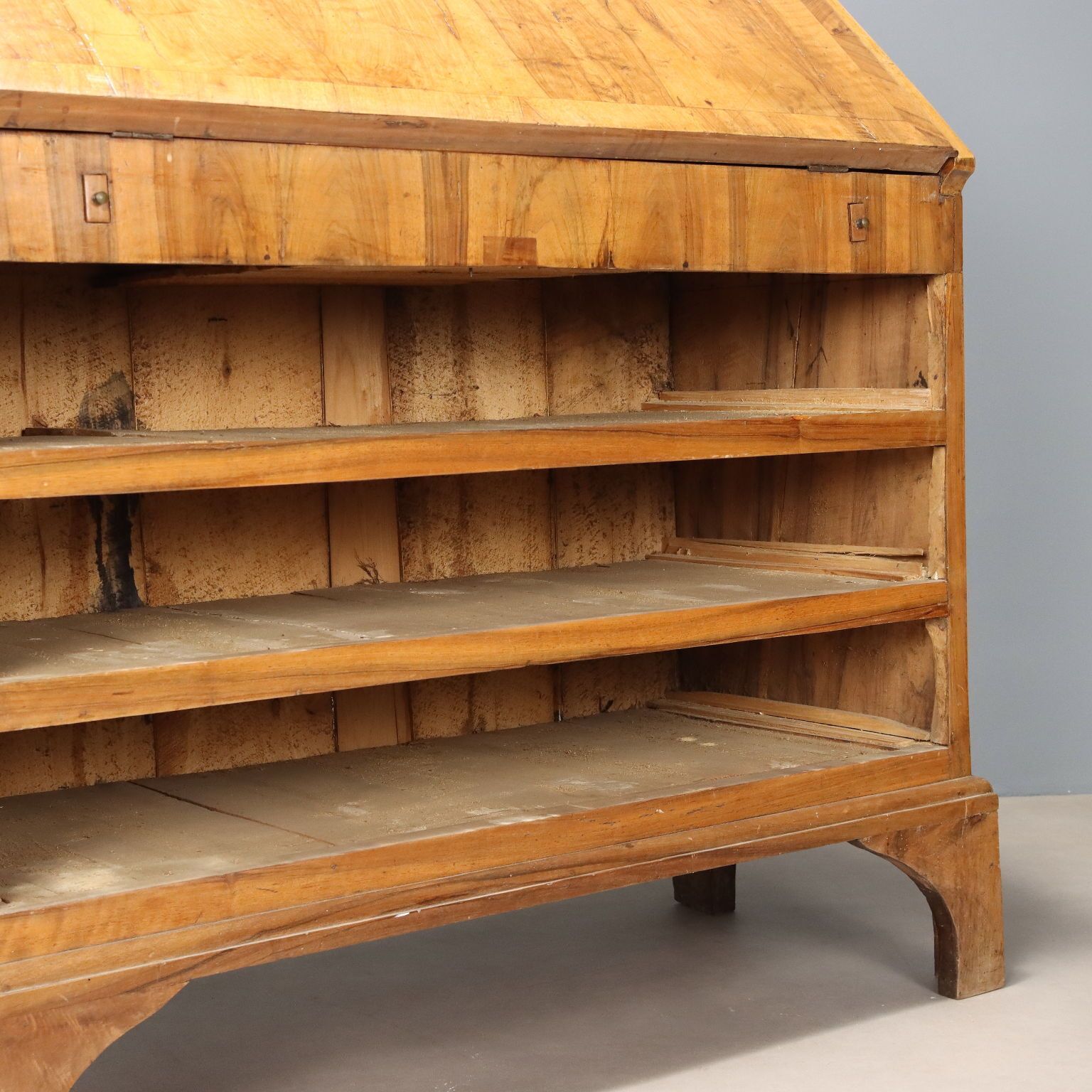 Furniture Antique Chest Of Drawers Walnut Burl Poplar Italy XVIII Century photo