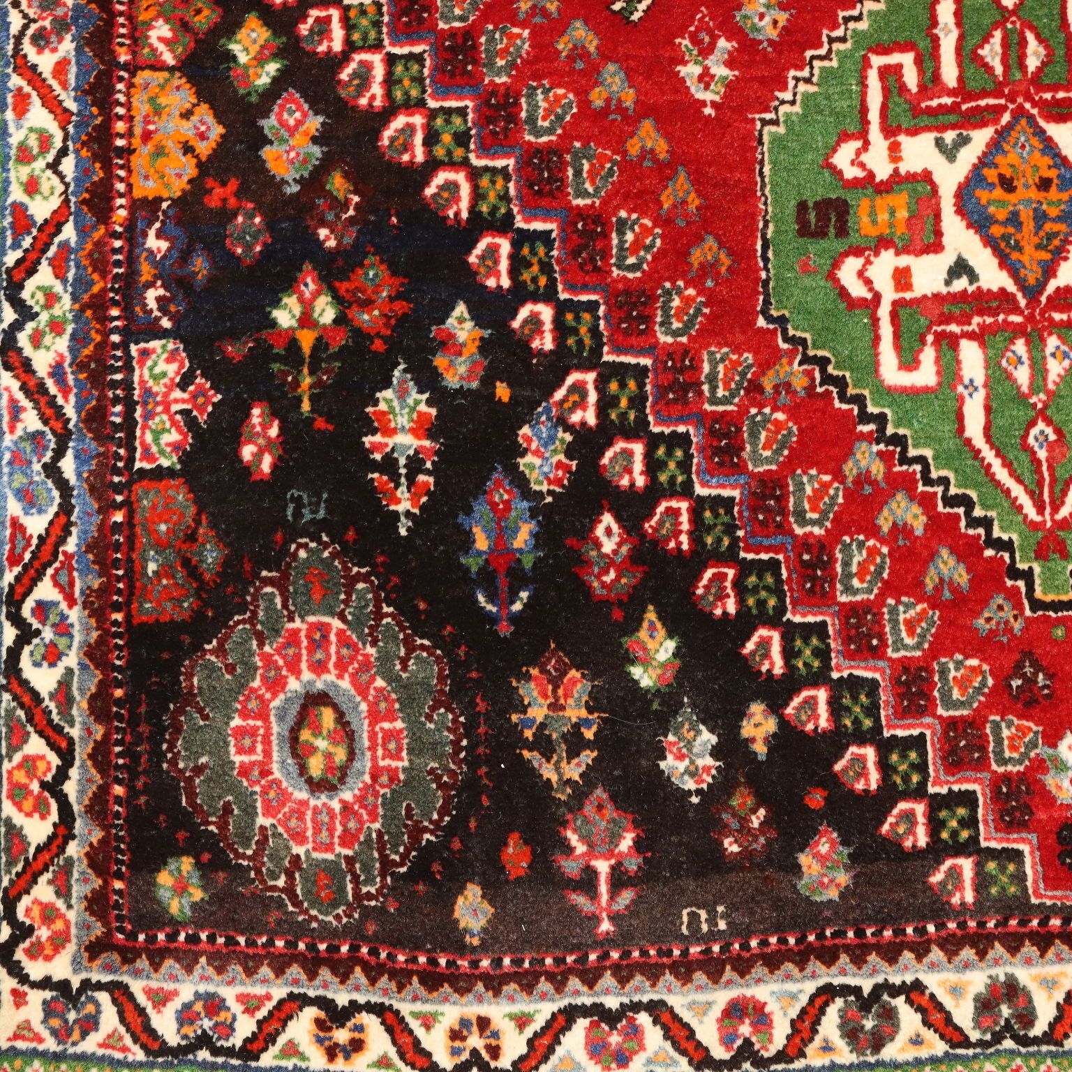 Antique Asian Carpet Wool Heavy Knot Handmade 66 X 47 In photo vinterior