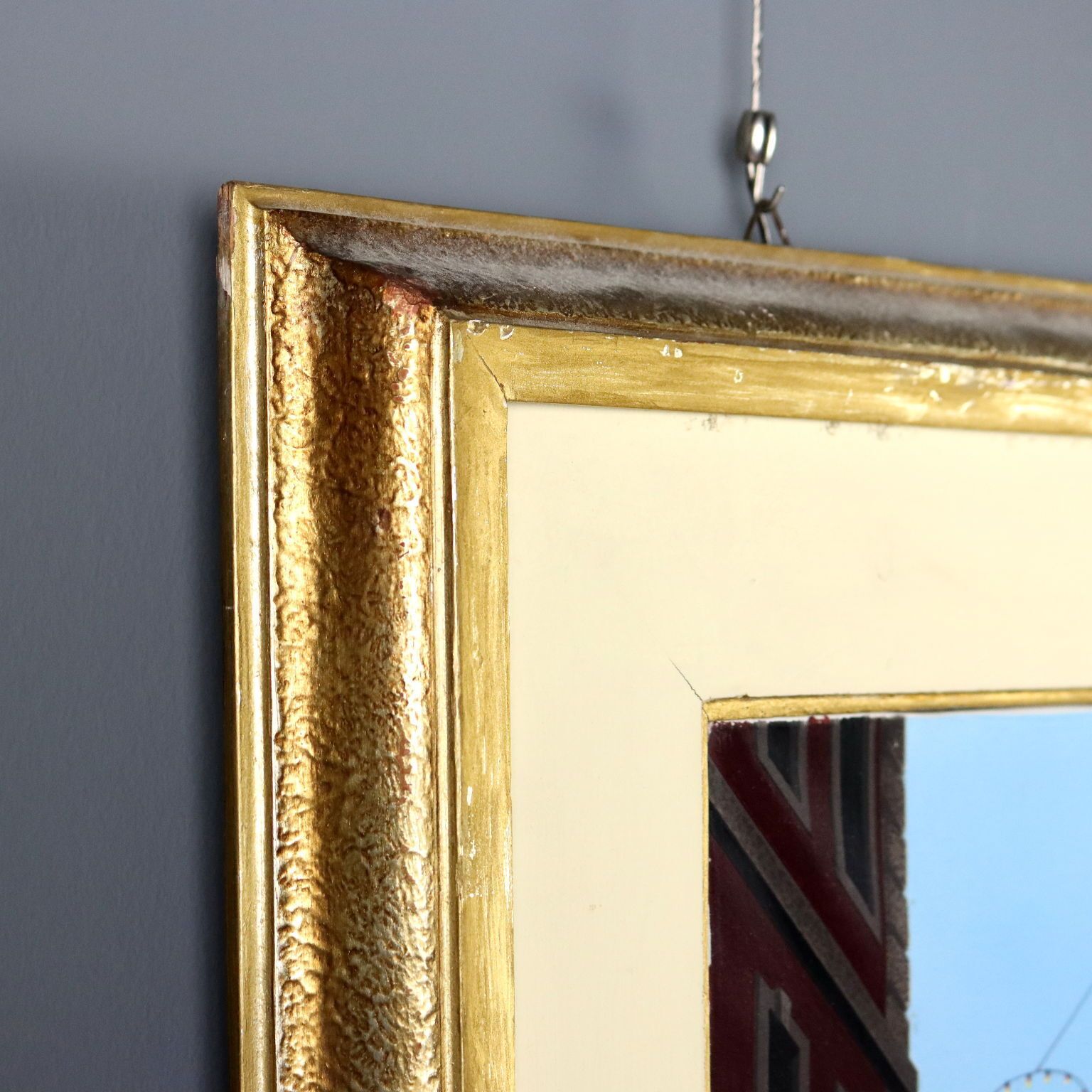 photo furniture Contemporary Painting Glimpse Of Milan Oil On Canvas Italy 2007