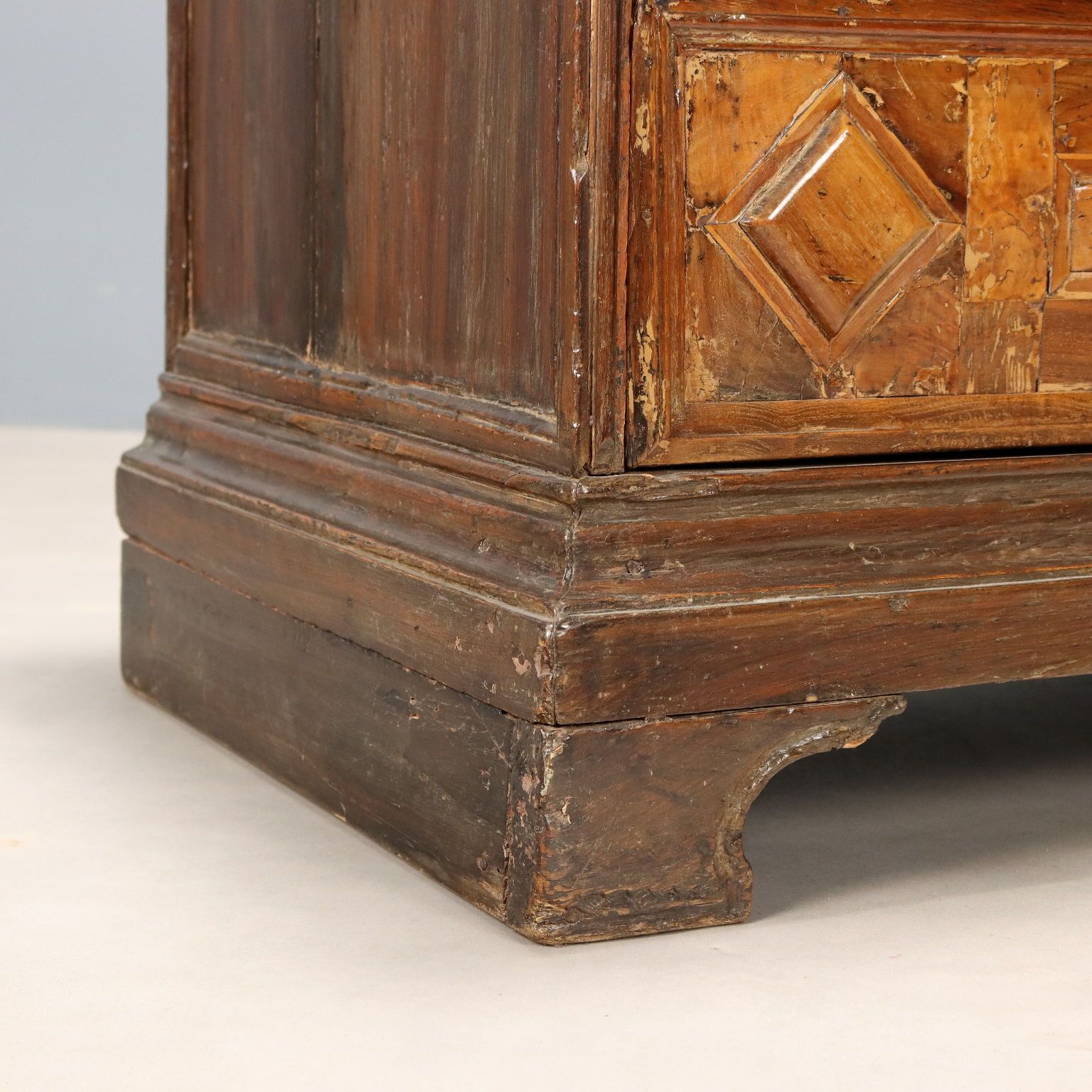 Chest Of Drawers Baroque Walnut 3 Drawers XVIII Century photo buy