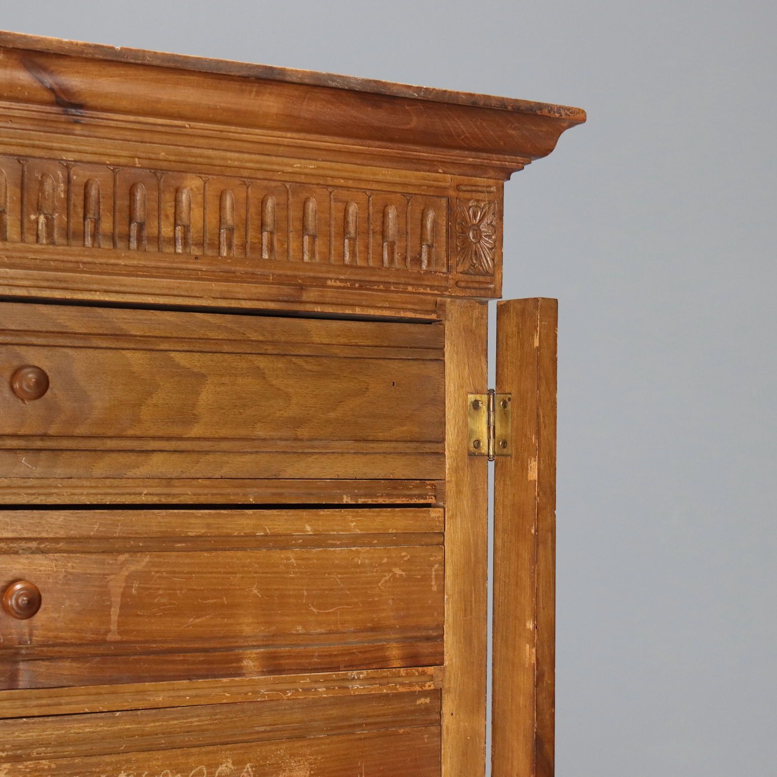 Antique Chest Of Drawers Walnut 18 Drawers Italy XX Century photo vinterior