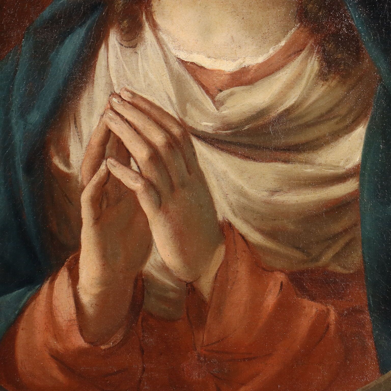 Antique Painting Virgin Mary Copy From Sassoferrato XVIII Century photo 1640.0