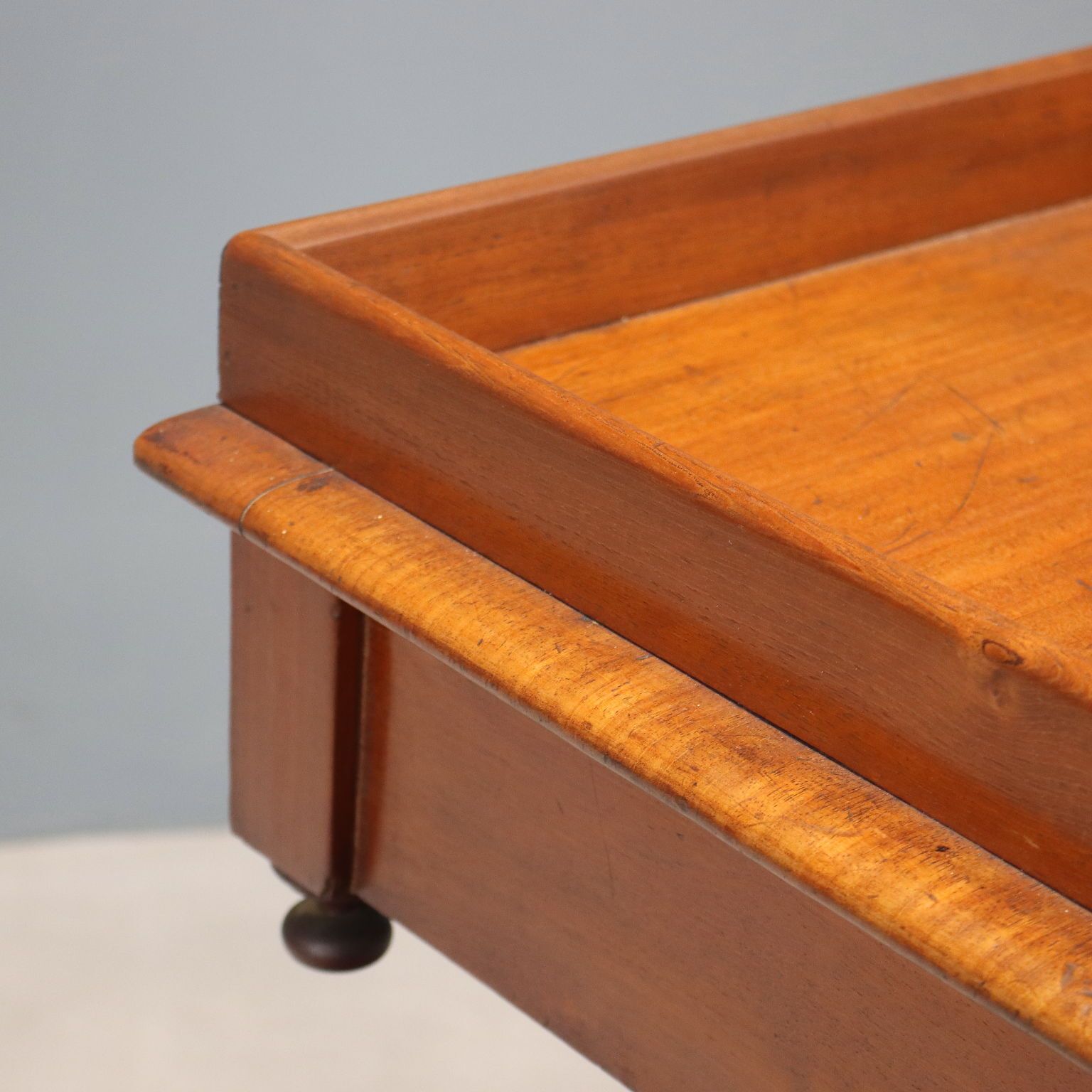 Antique Writing Desk Mahogany Drawer Italy XIX Century photo 530.0
