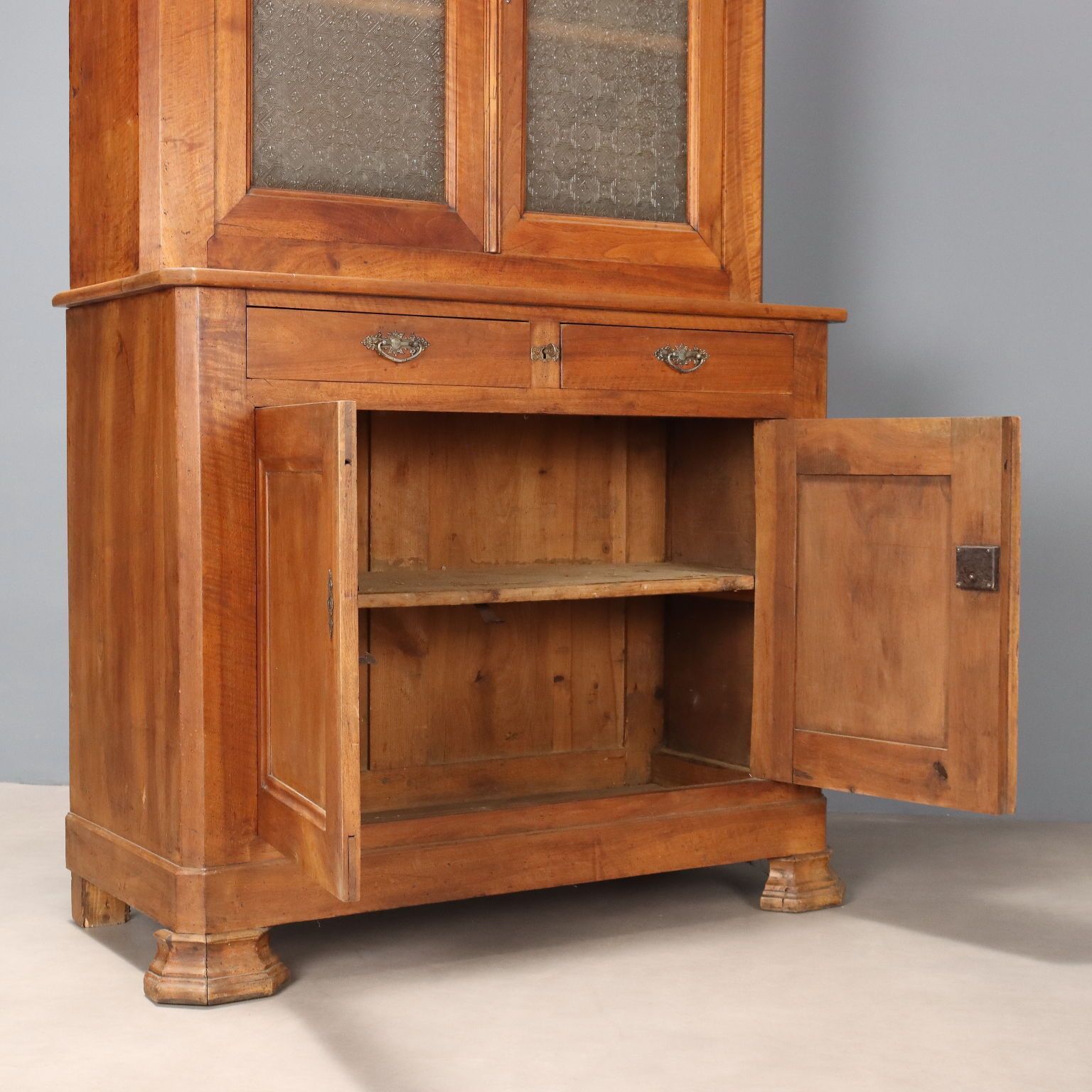 Antique Cupboard Walnut Glass France XVIII Century photo 1030.0