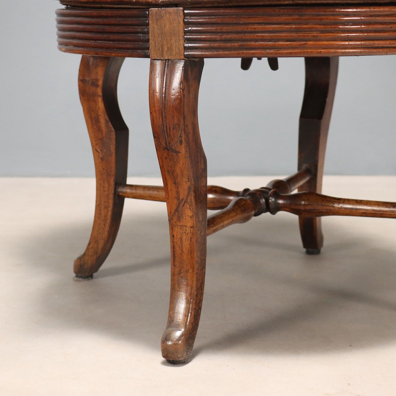 Antique Armchair Set Walnut Fabric Italy XIX Century photo buy