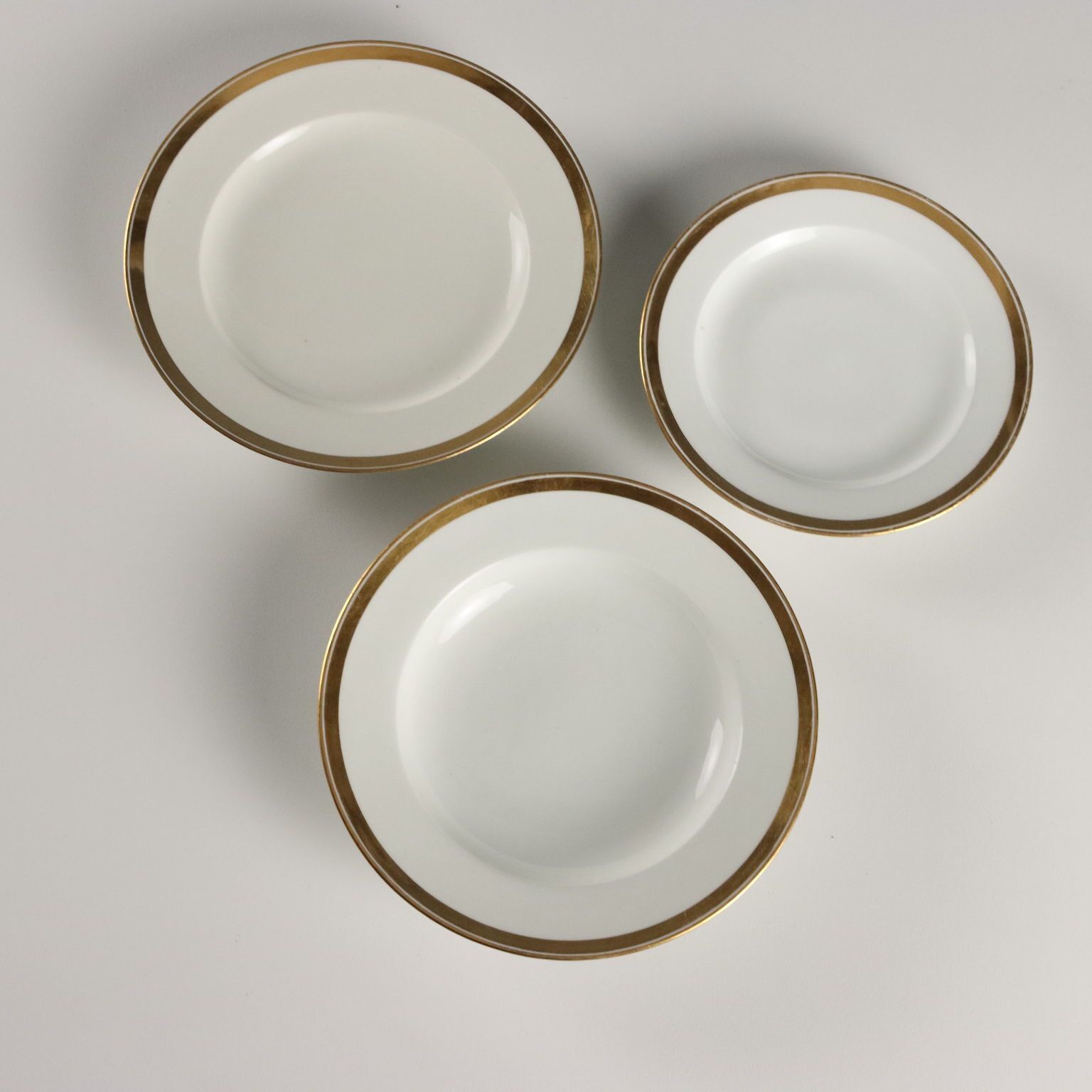 photo vinterior Antique Plate Set Vienna Porcelain Austria Mid XIX Century