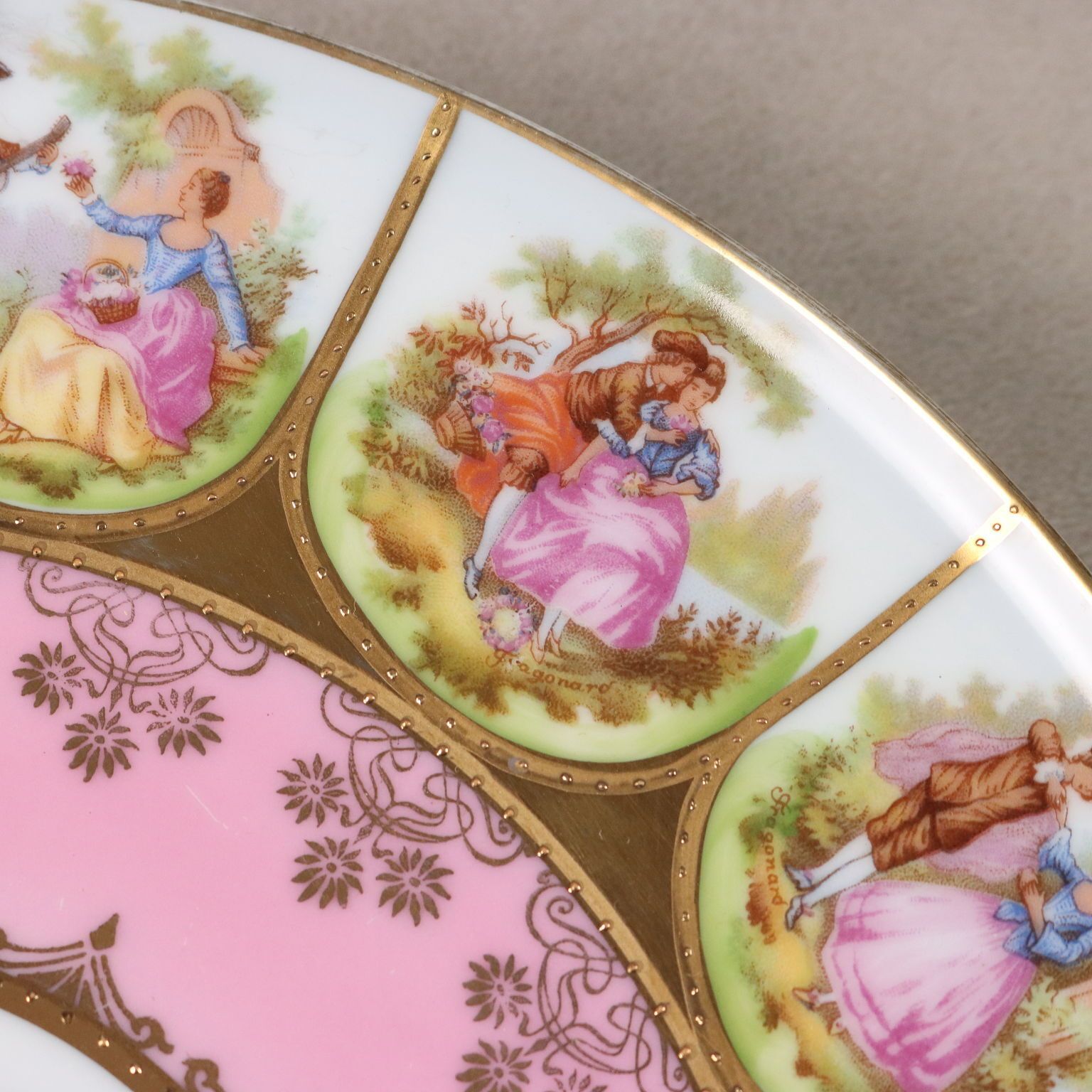Antique J.K.W. Plates Multicoloured Porcelain Germany XX Century photo buy