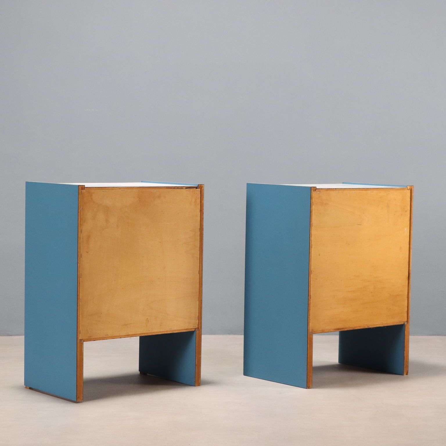 photo furniture Vintage Nightstands Wood Design Italy 1970s