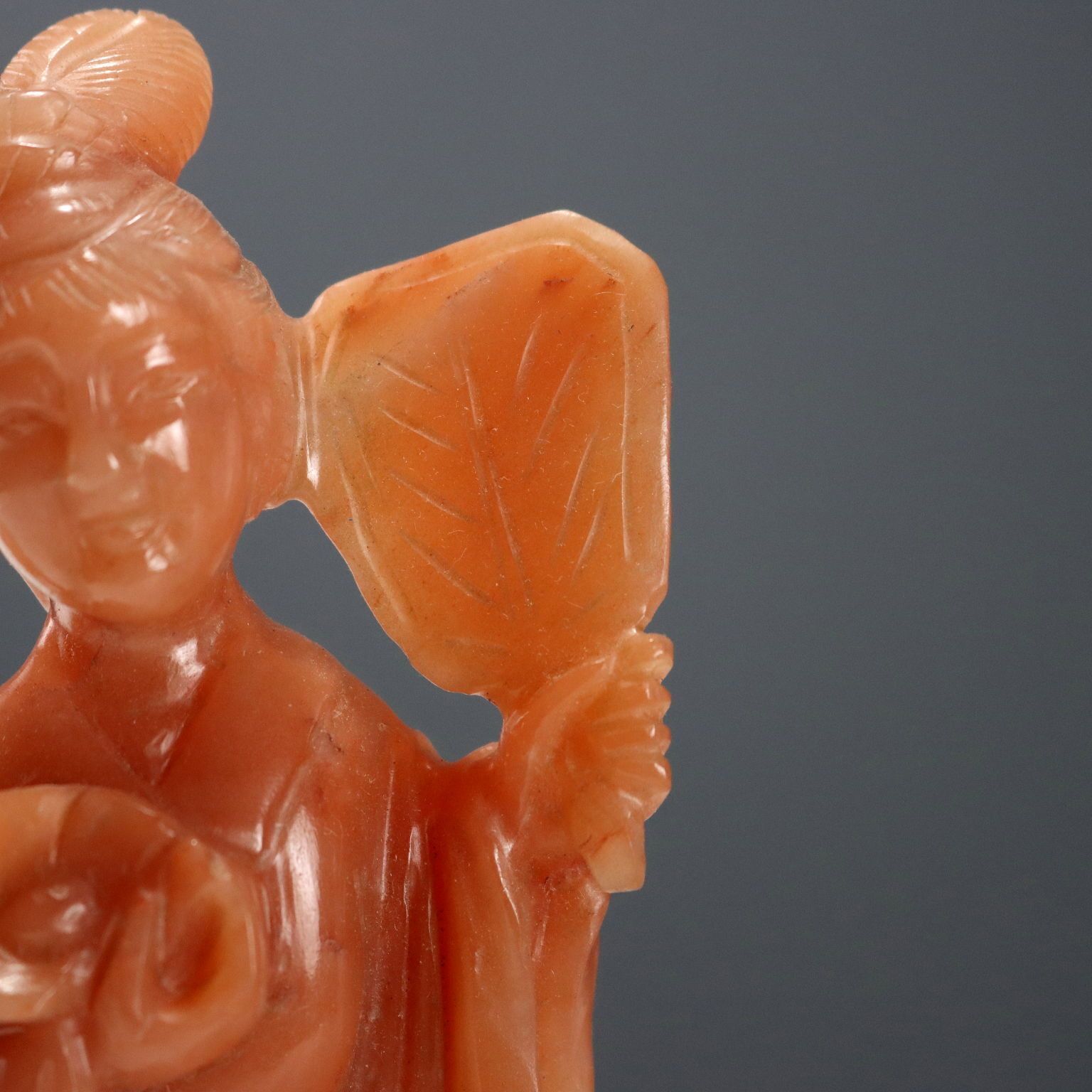 Modern Sculpture Geisha Hard Stones China 1970s photo 150.0