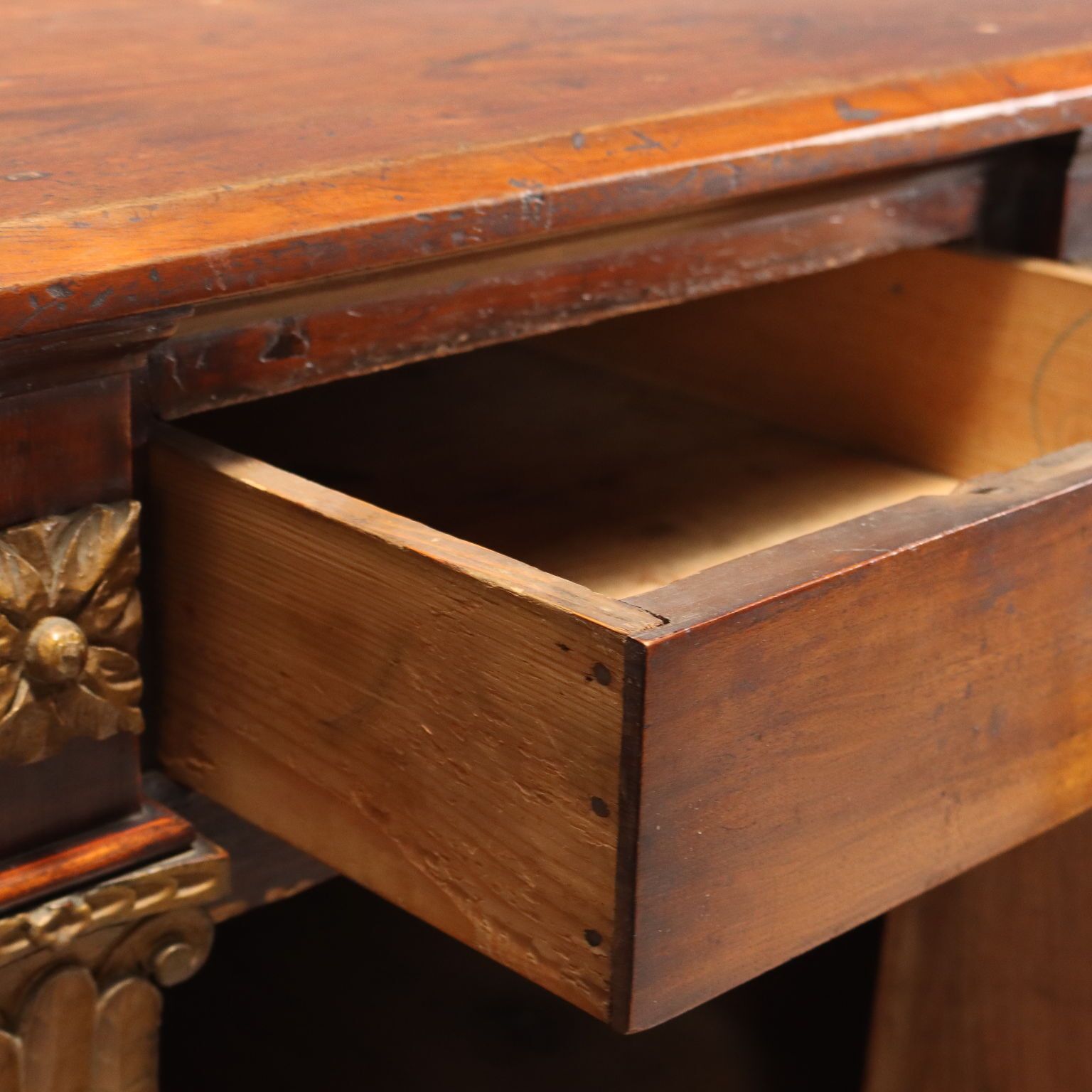 Antique Cupboard Walnut Fir Drawers Italy XVIII Century photo 800.0