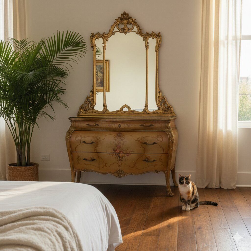 Chest Of Drawers Venetian Baroque Style XX Century photo furniture
