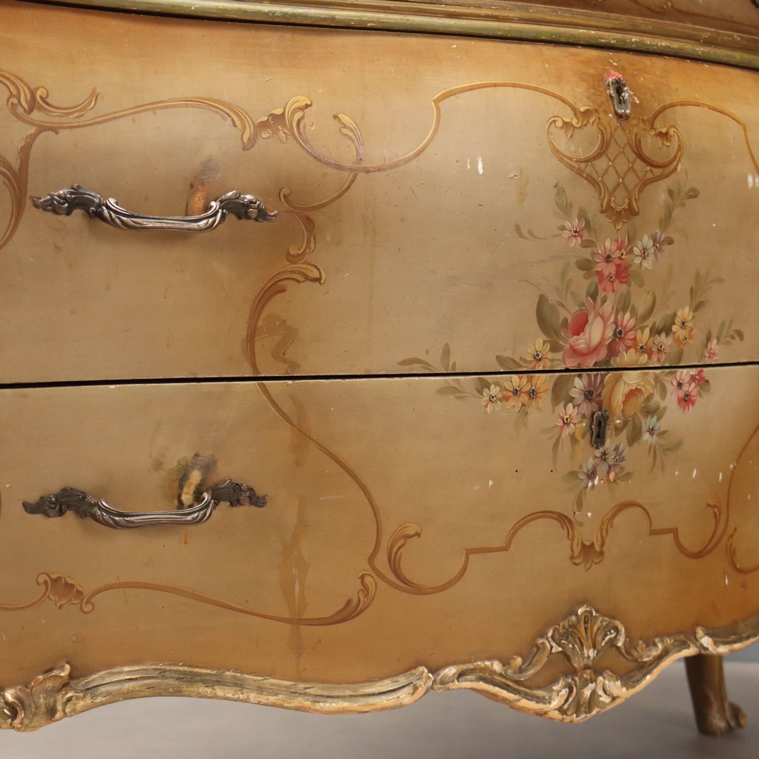 Chest Of Drawers Venetian Baroque Style XX Century photo vintage