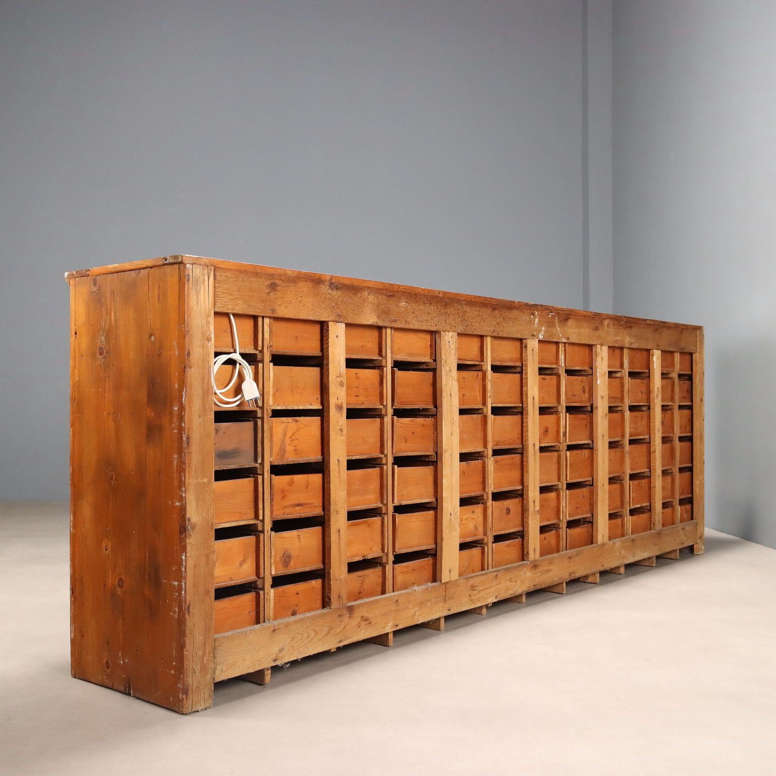 Furniture Antique Chest Of Drawers Walnut Painted Fir 72 Drawers XX Century photo