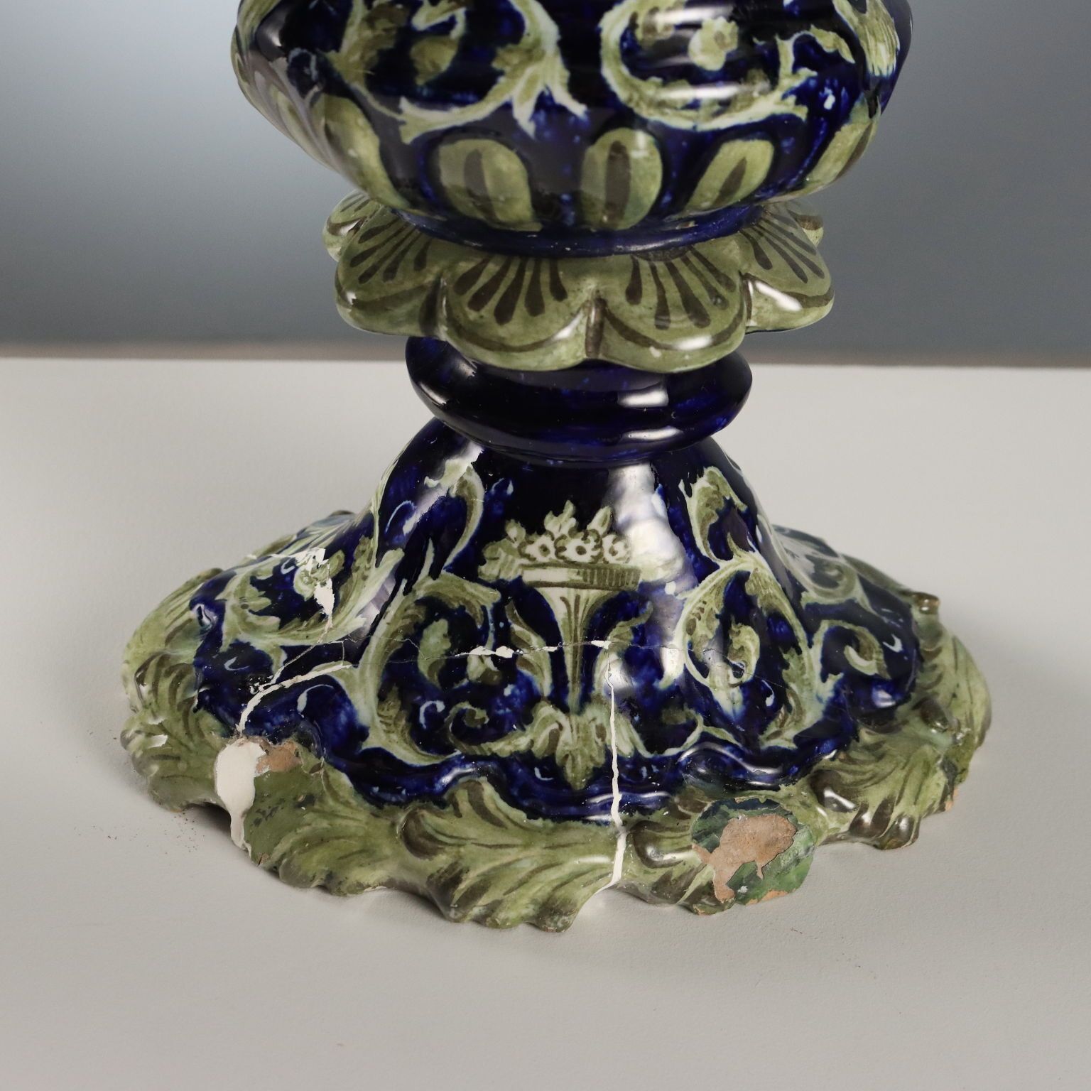 Home Decor Amphorae Neo Renaissance Style Majolica Italy XIX Century photo