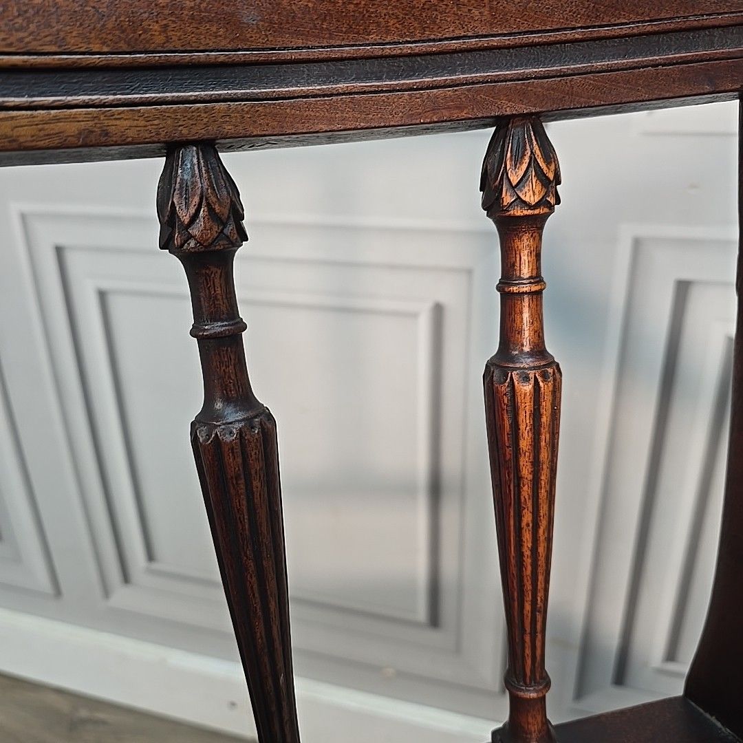 Antique Mahogany Armchair Georgian Revival Desk Chair Carver Elbow Seat photo 160.0
