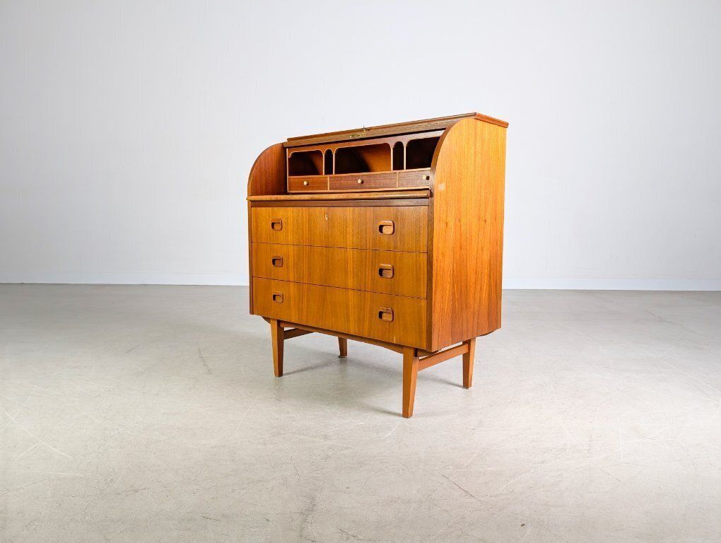 Smi Egon Ostegaard Secretary Midcentury Chest Of Drawers Vintage Teak photo 890.0