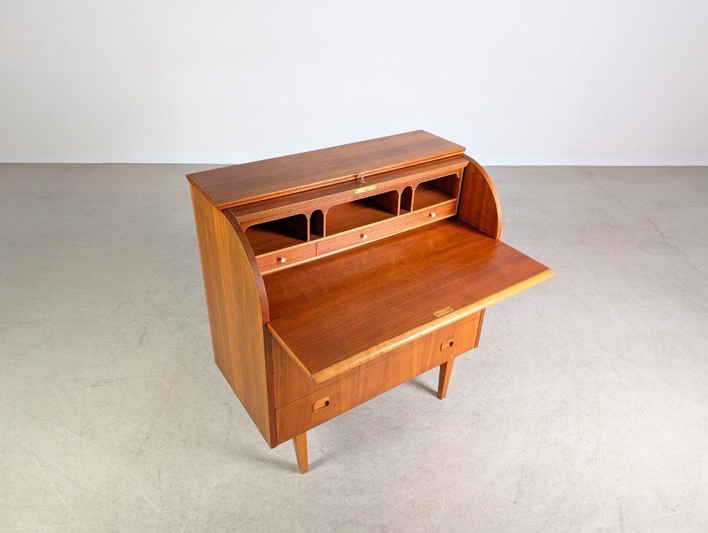 Smi Egon Ostegaard Secretary Midcentury Chest Of Drawers Vintage Teak photo vintage