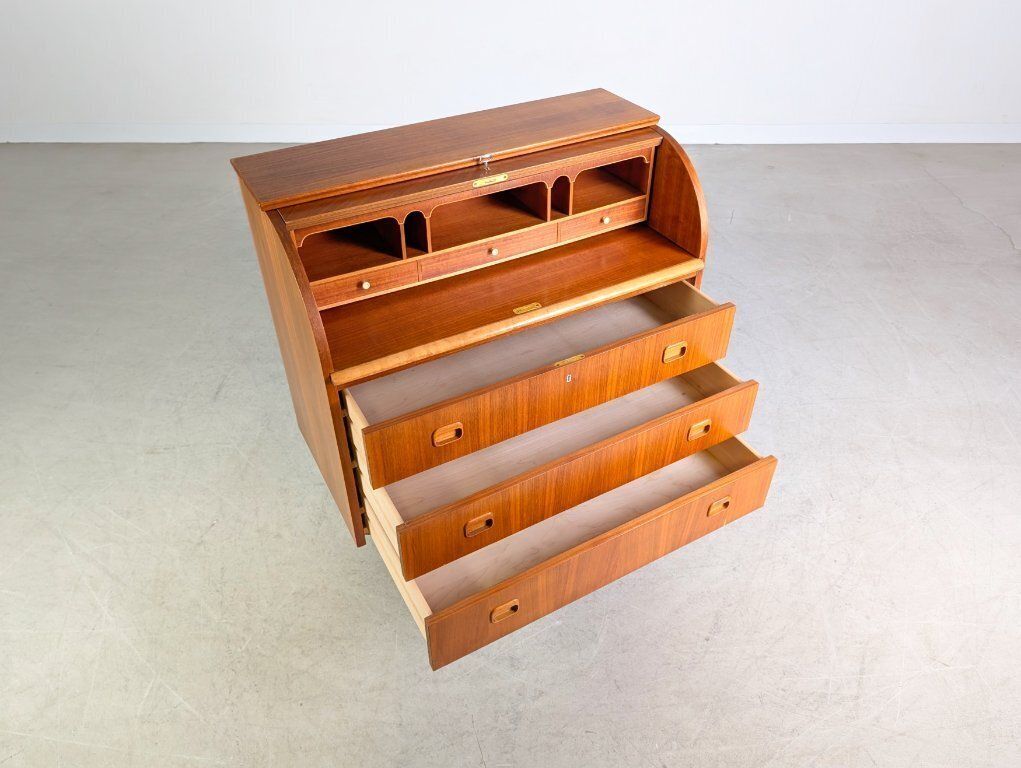 photo for sale Smi Egon Ostegaard Secretary Midcentury Chest Of Drawers Vintage Teak