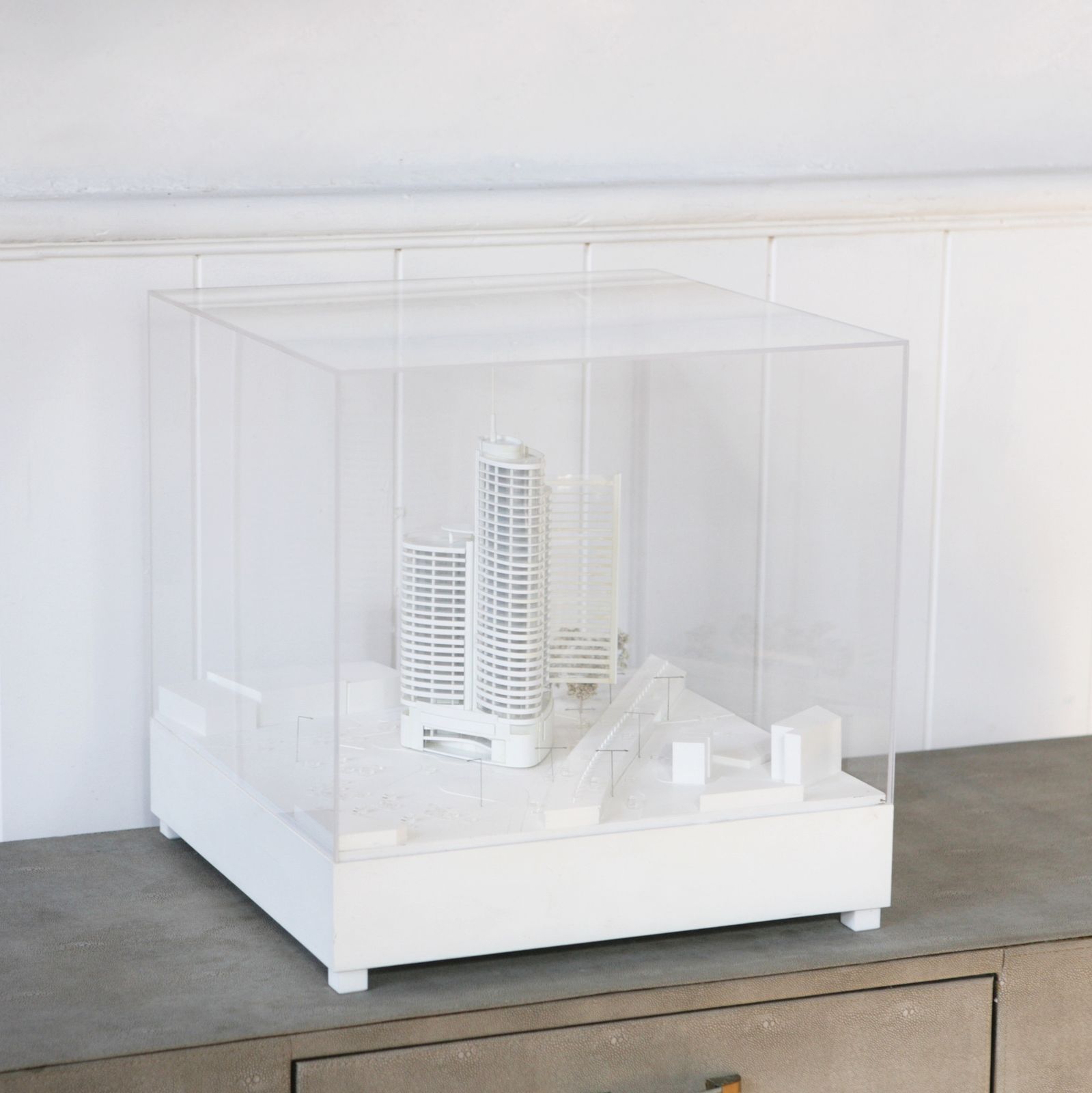 Architectural Model For The Chiswick Curve Building.