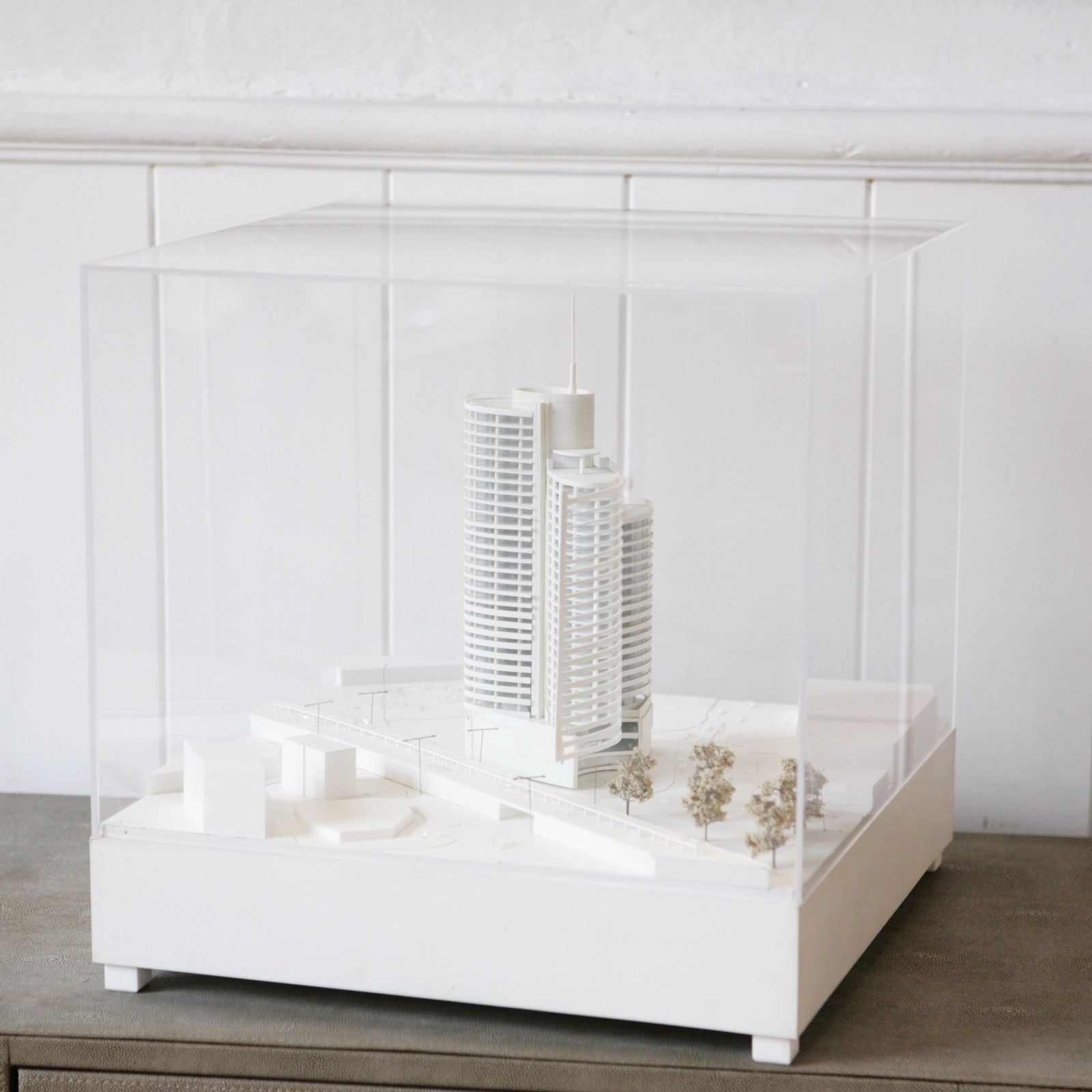 photo furniture Architectural Model For The Chiswick Curve Building.