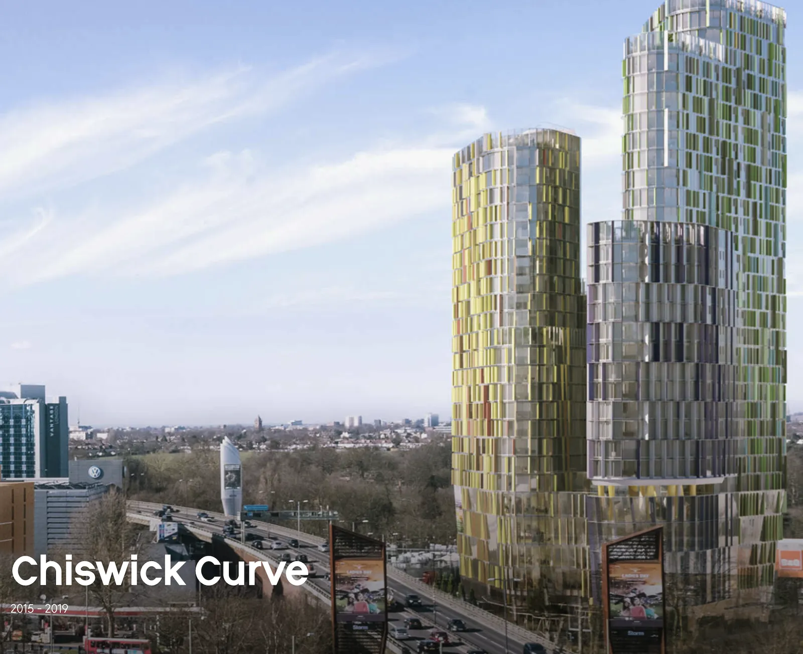 Art Architectural Model For The Chiswick Curve Building. photo