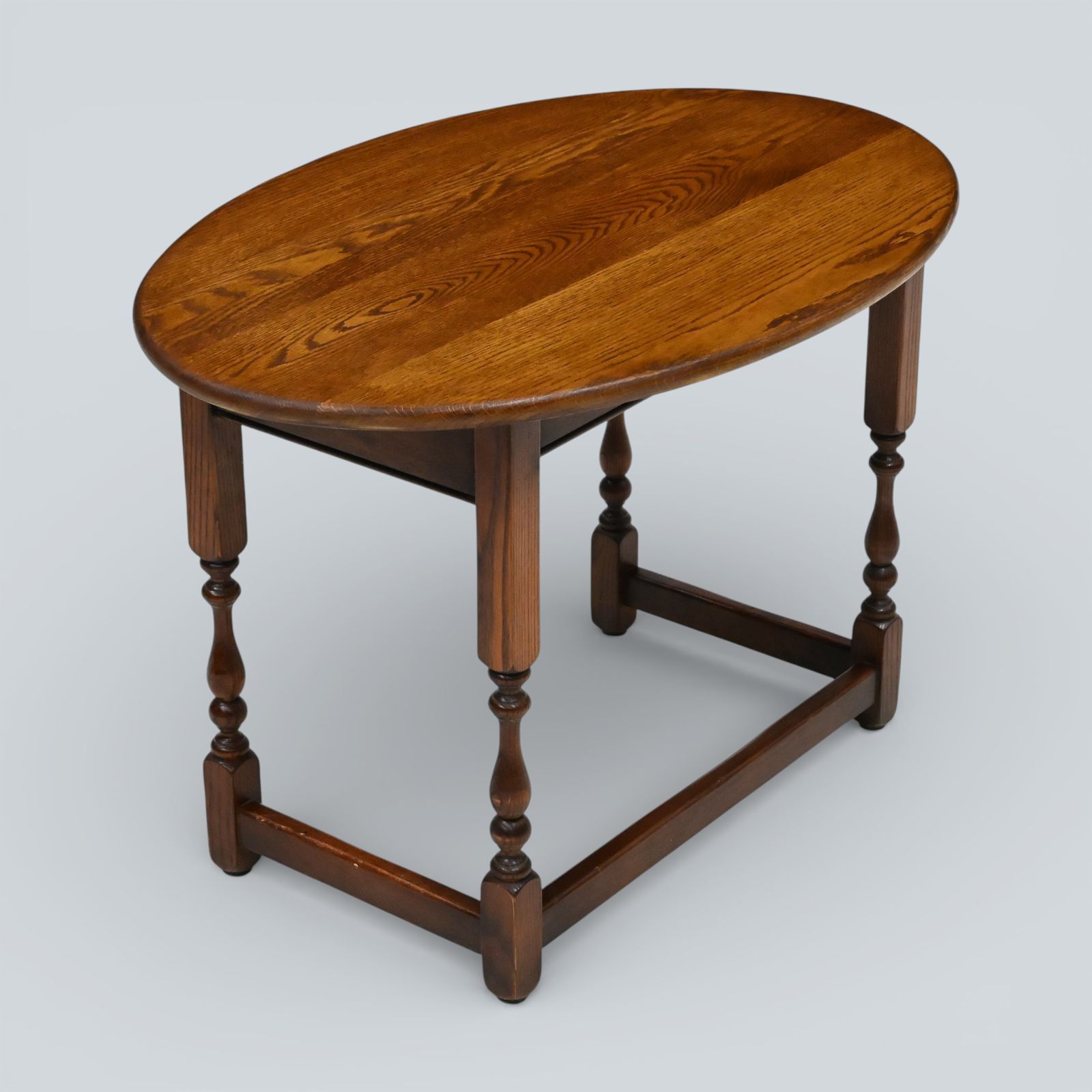 Furniture Old Charm Oval Coffee Table Tudor Style 54cm X 82cm Oak Free Uk Delivery photo