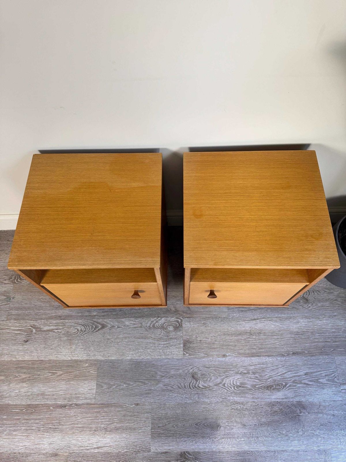 Midcentury 1960s Avalon Bedroom Furniture Set Pair Of Bedside Tables Nightstands photo for sale
