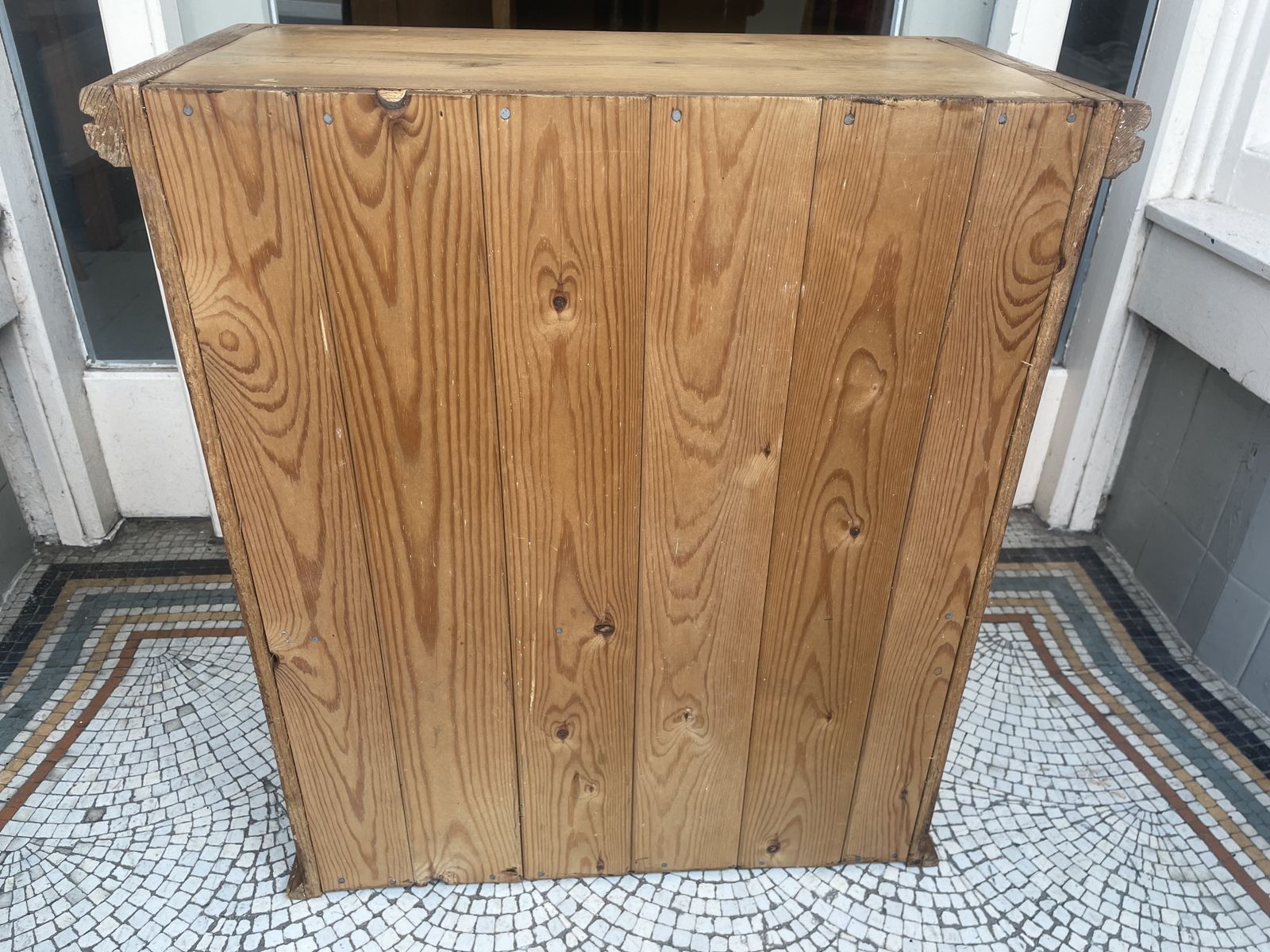 Pretty Late Victorian Small Pine Cupboard photo vintage
