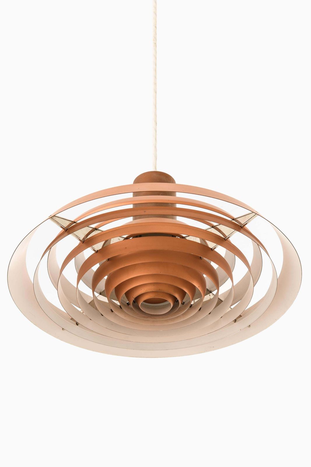Ceiling Lamp Langelinie In Copper And Lacquer By Poul Henningsen 1950s photo for sale