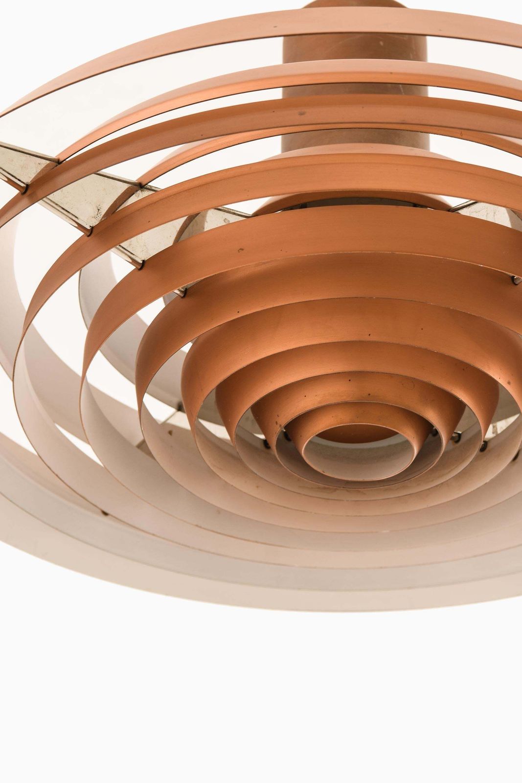 Ceiling Lamp Langelinie In Copper And Lacquer By Poul Henningsen 1950s photo Lighting