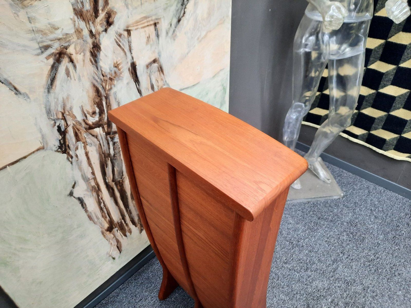 Freestanding Teak Shelf By Beni Møbler Denmark 1970s photo buy