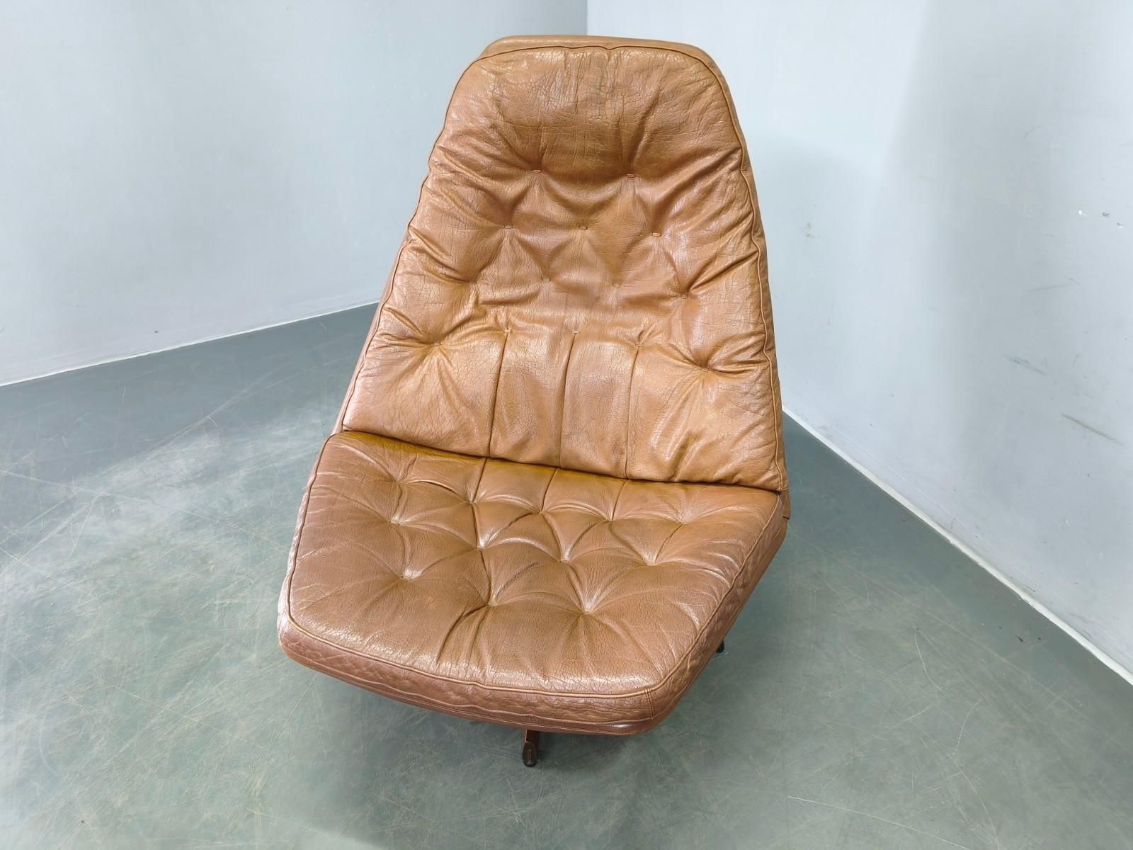 Ms68 Lounge Chair And Ottoman By Madsen & Schubell, 1960s photo for sale