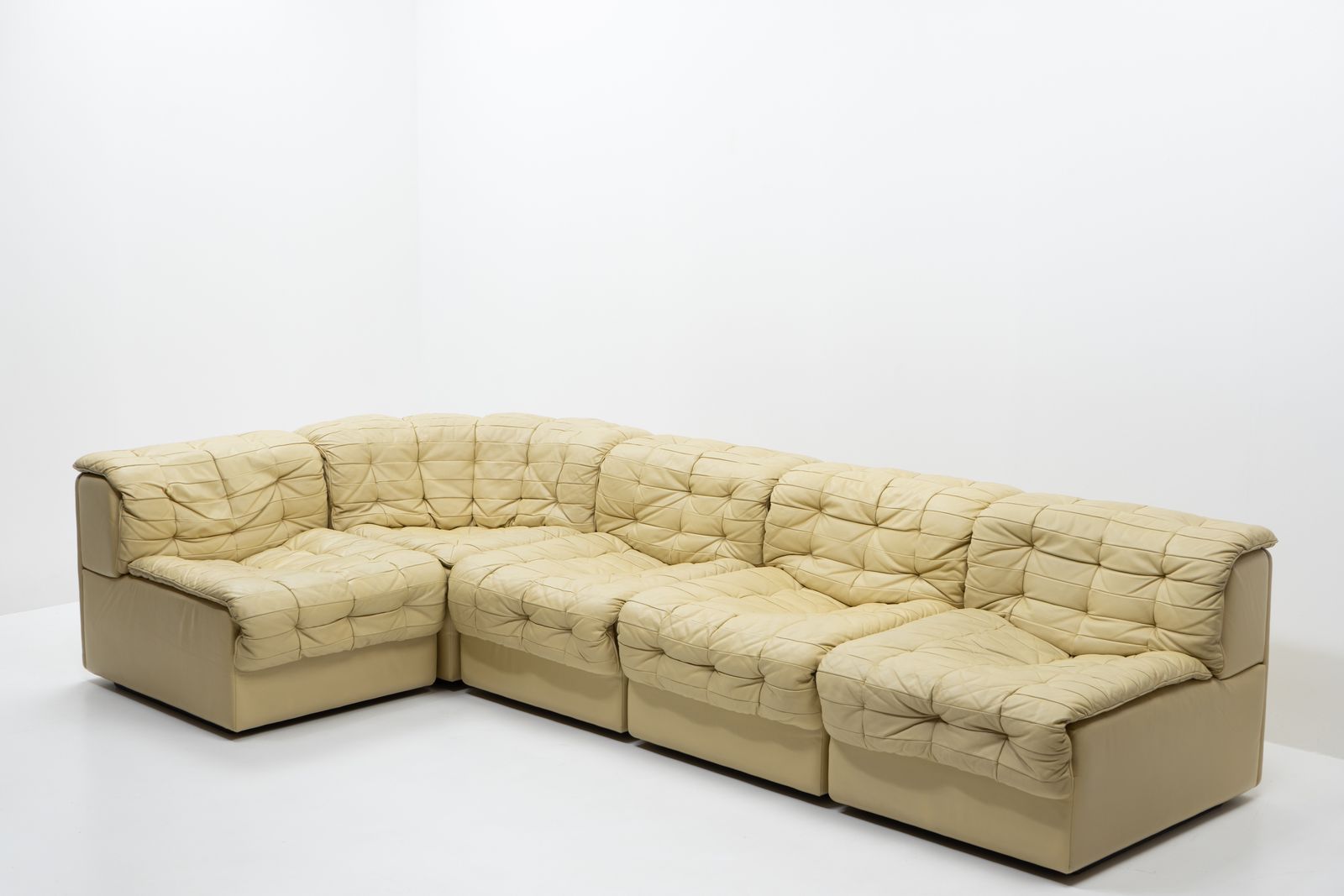 photo vintage Swiss Design Vintage De Sede Ds 11 Modular Patchwork Sofa, 1970s