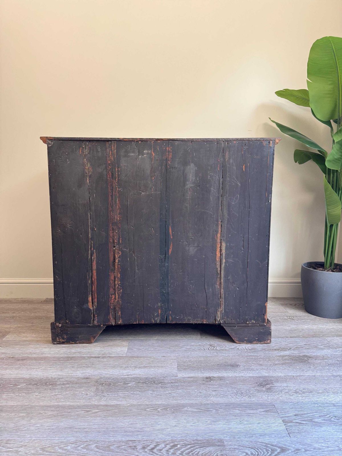 photo for sale Antique Burr Walnut Kneehole Desk – 18th Century Style Writing Desk
