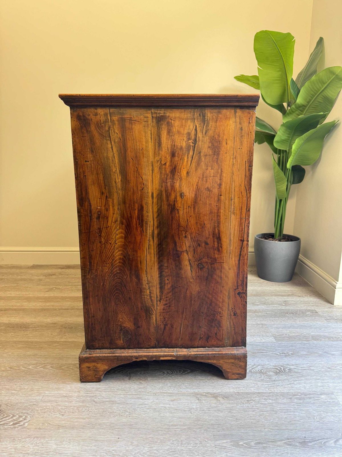 Furniture Antique Burr Walnut Kneehole Desk – 18th Century Style Writing Desk photo