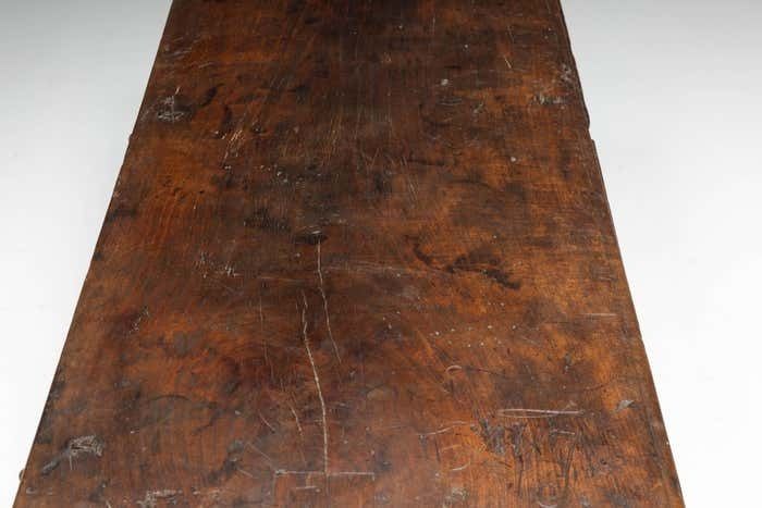 photo vintage Antique Wooden Storage Chest, France, Late 18th Century